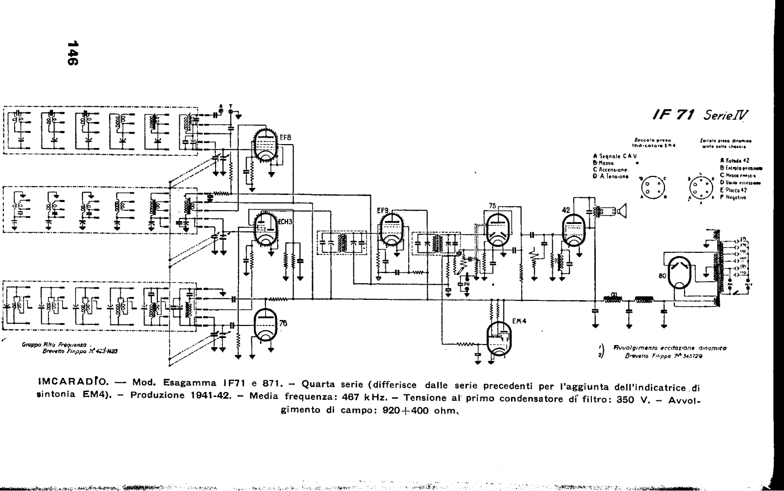 IMCA Radio if71 iv schematic