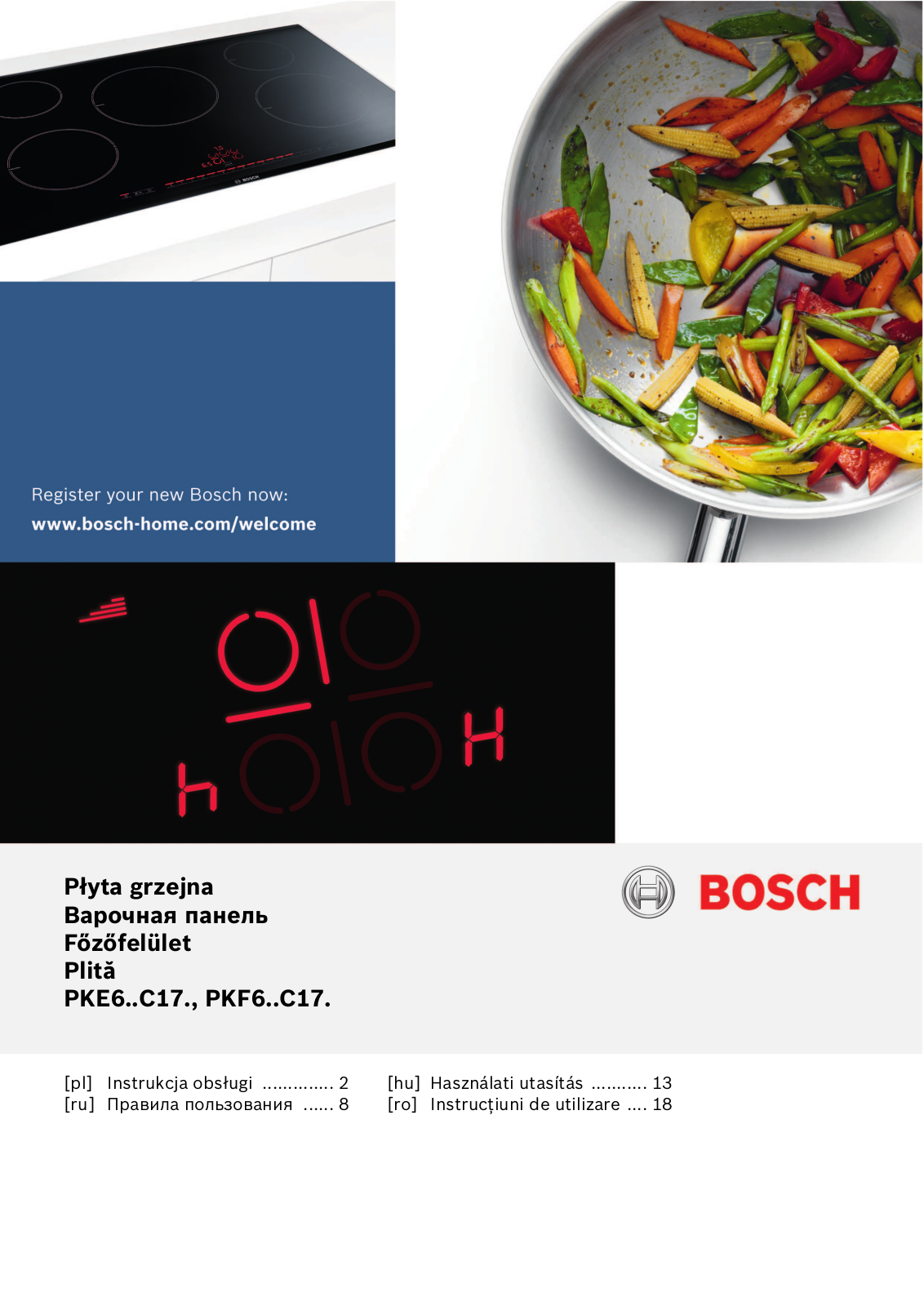 Bosch PKF645C17E User manual