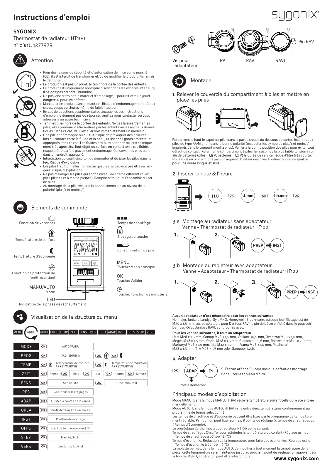 Sygonix HT100 User guide