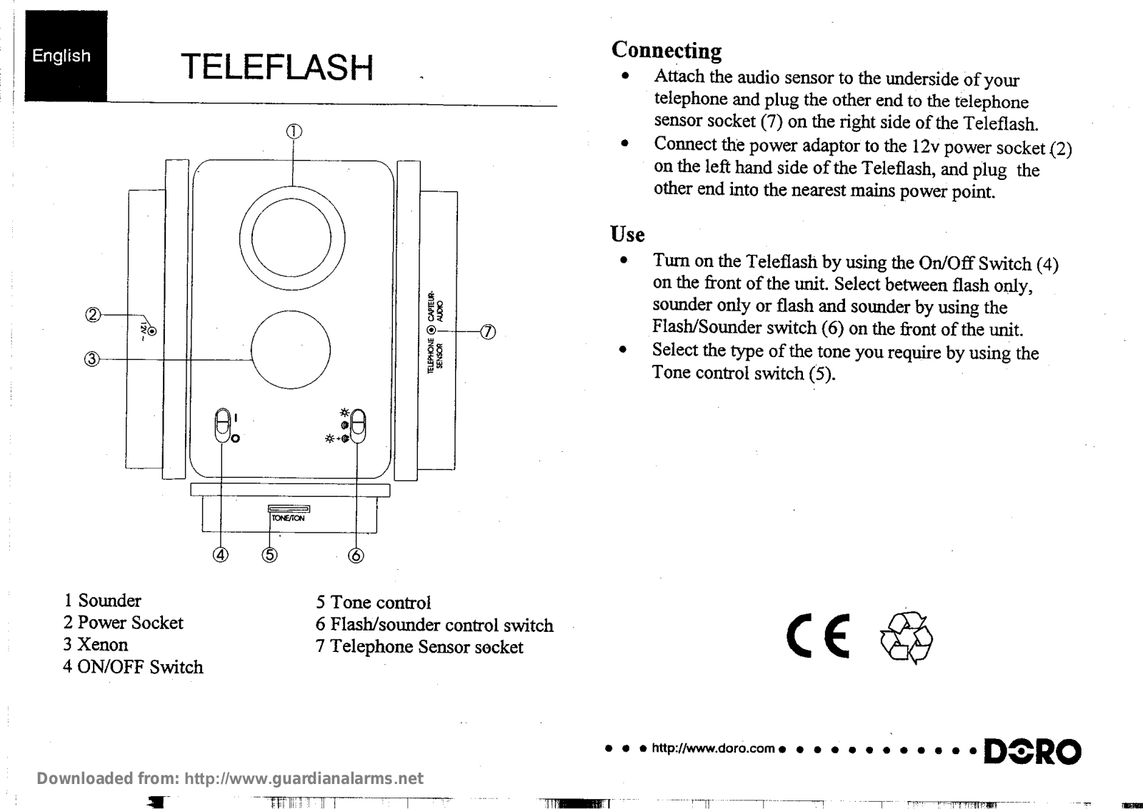 Audioline TELEFLASH User Manual