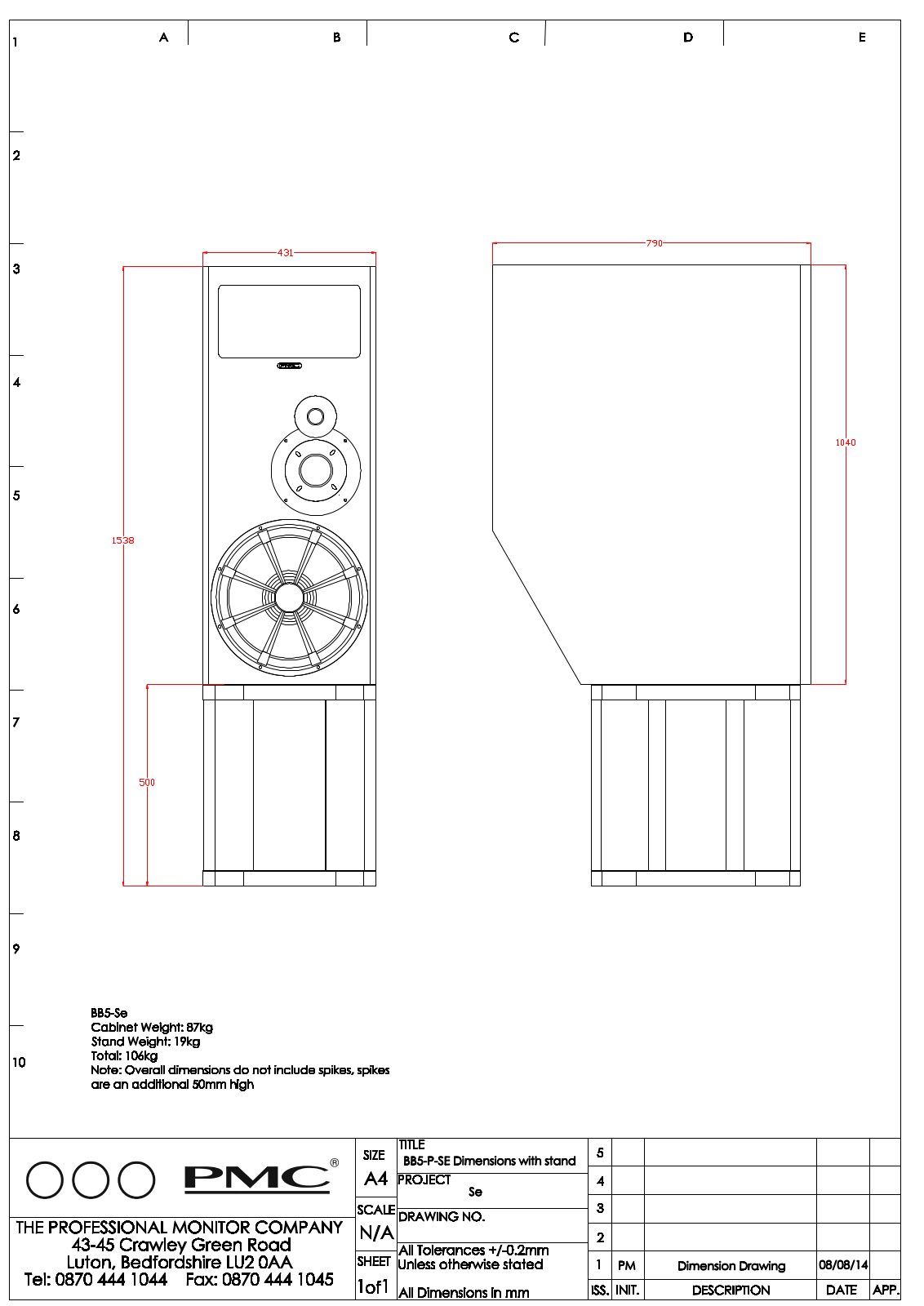 PMC BB5-P-C SE User Manual