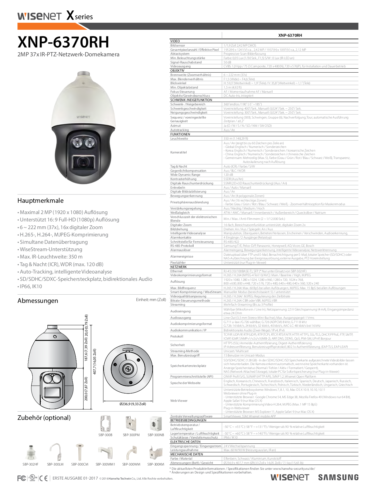 Hanwha Techwin XNP-6370RH User Manual