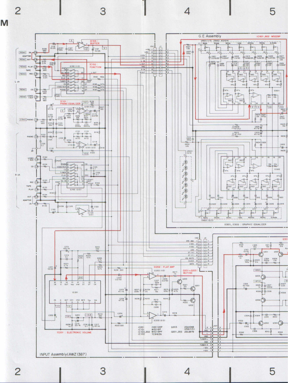 Pioneer SA-1480 Schematic