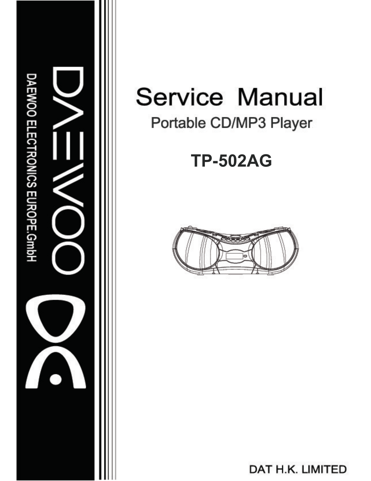 Daewoo TP-502AG Service Manual