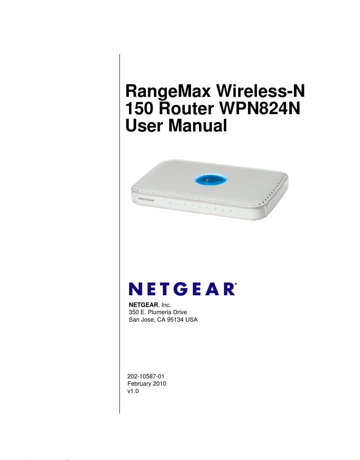 Netgear WPN824N User Manual