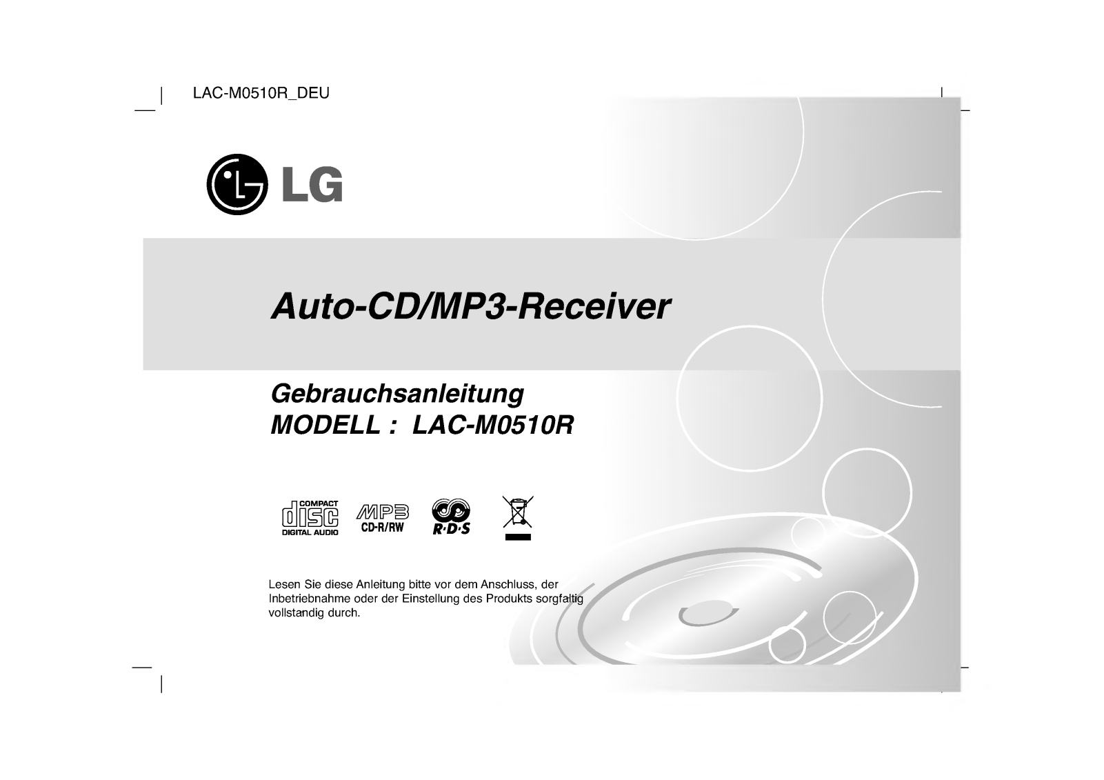 Lg LAC-M0510R User Manual