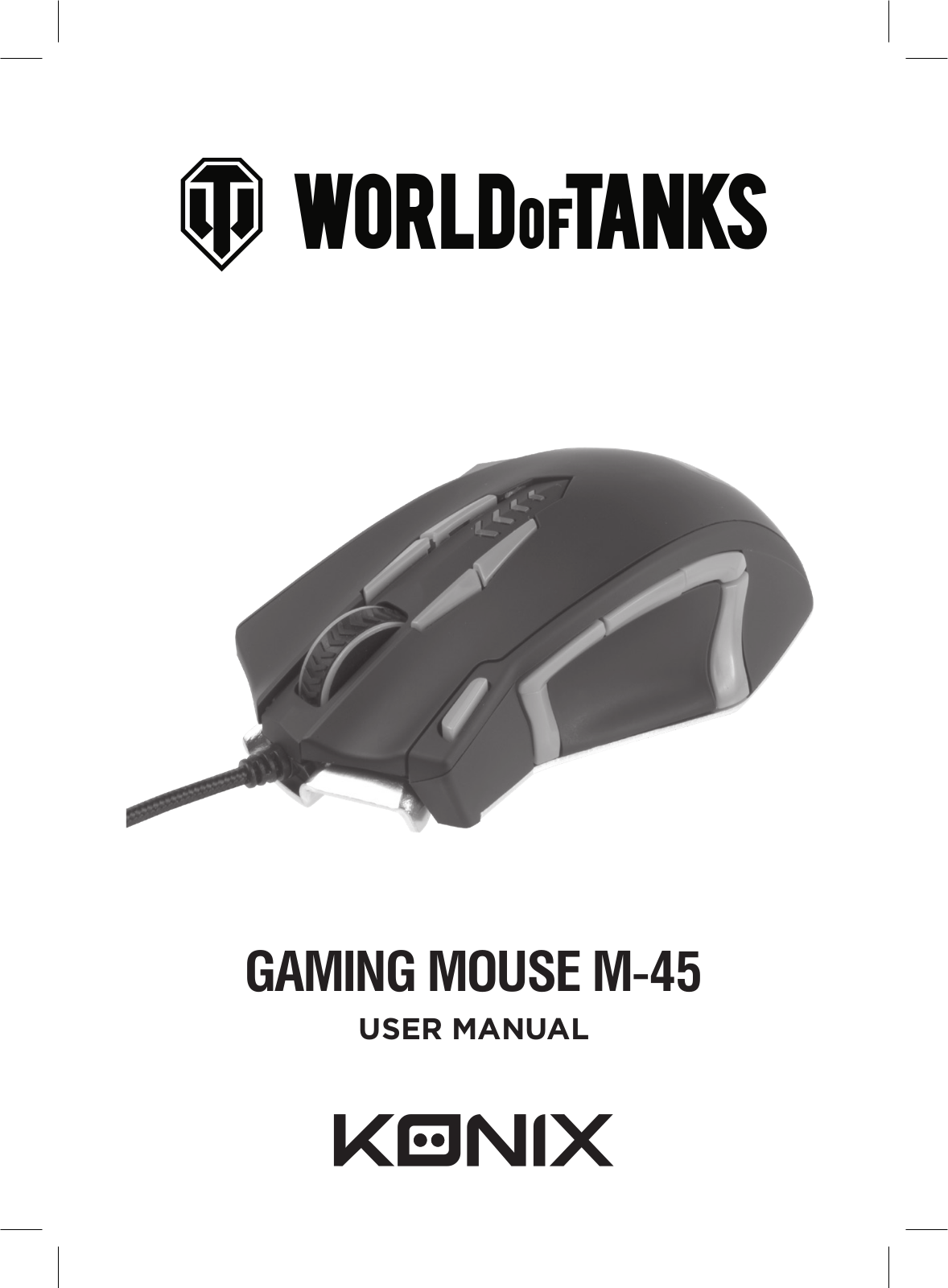 Konix World of Tanks M-45 Pro User Manual