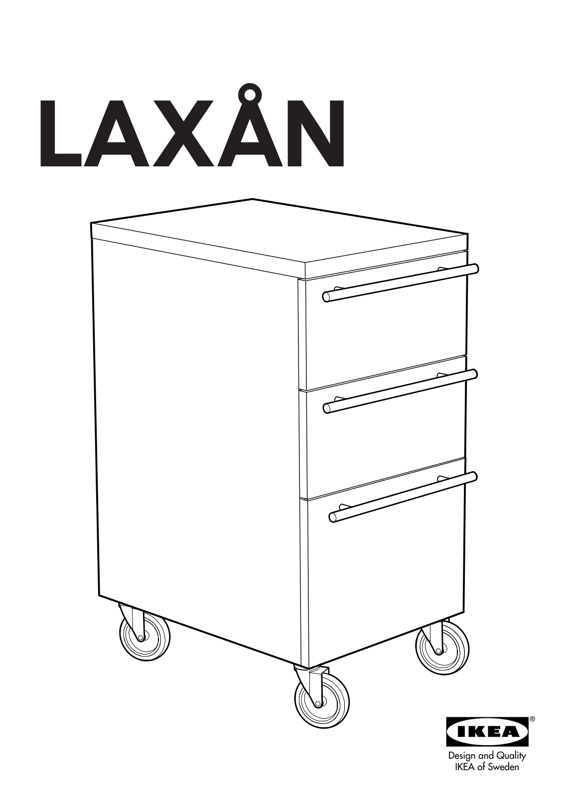 IKEA LAXÅN DRAWER UNIT User Manual