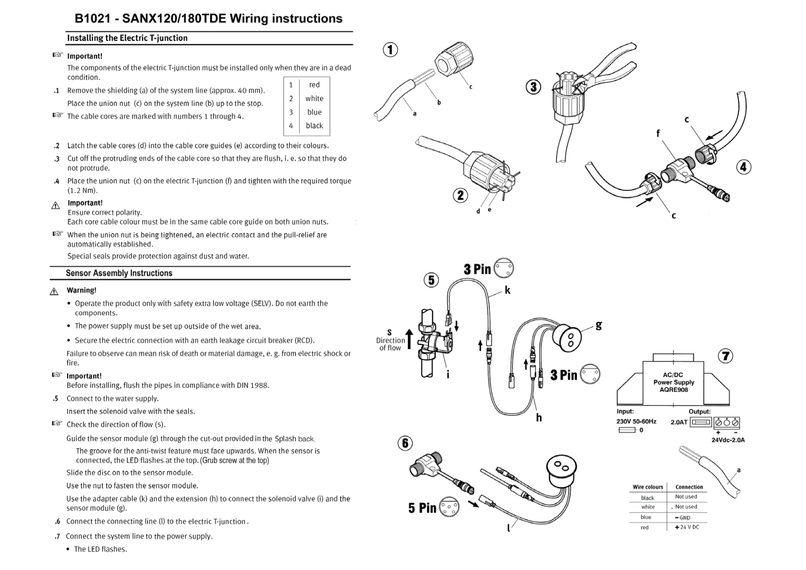 Franke Foodservice SANX120TDE Installation  Manual