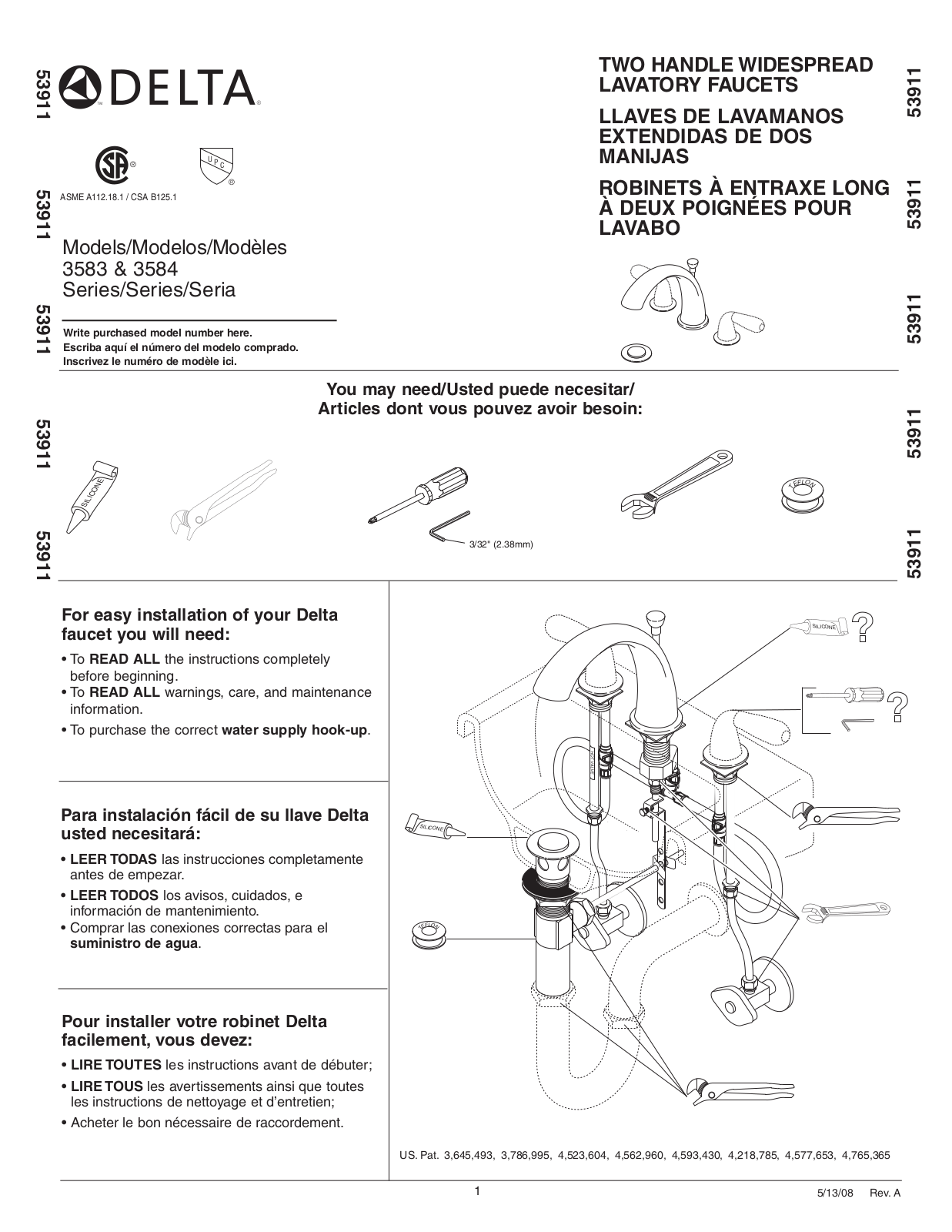 Delta 3584 User Manual - ManualMachine.com