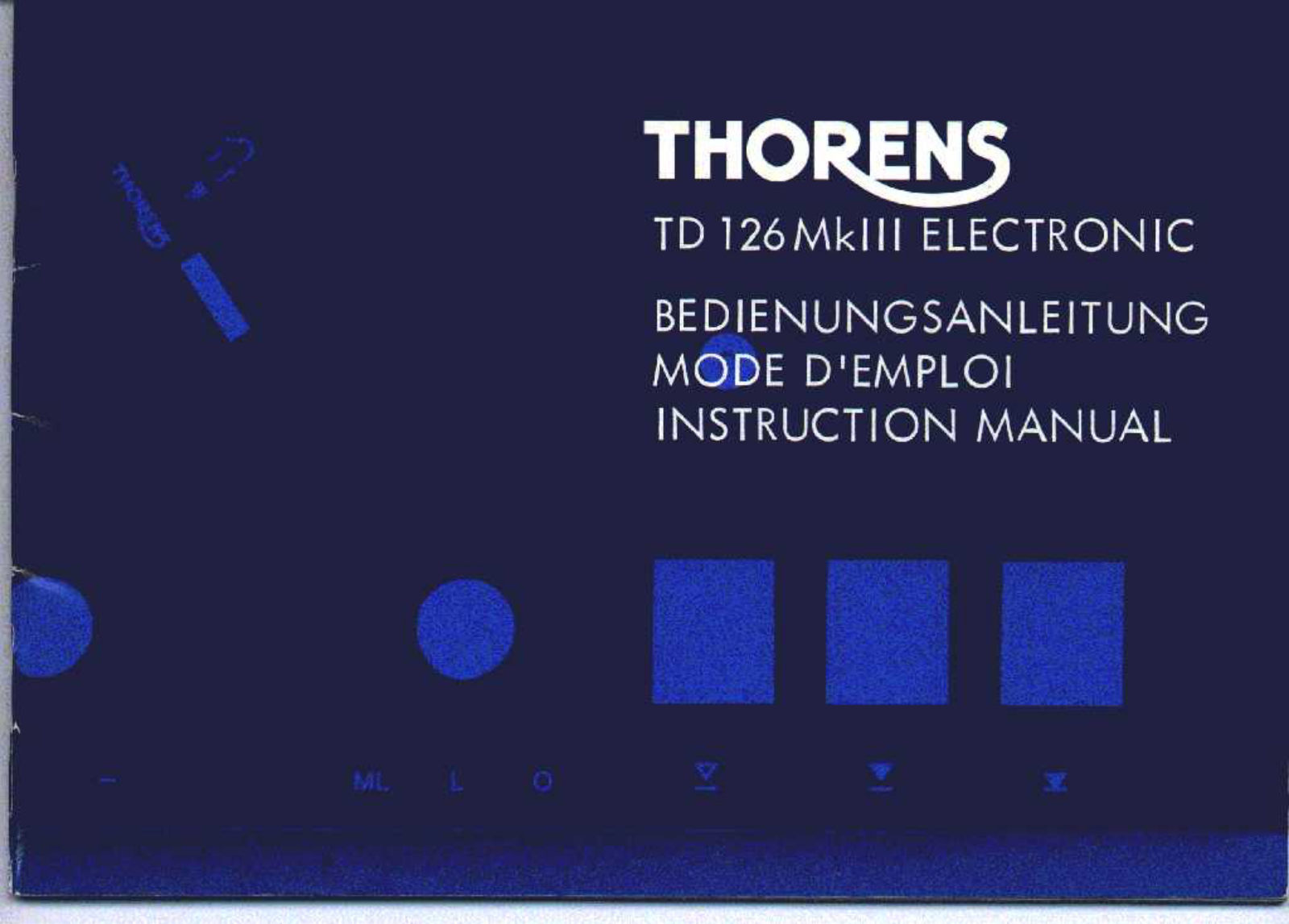 Thorens TD-126 Mk3 Owners manual