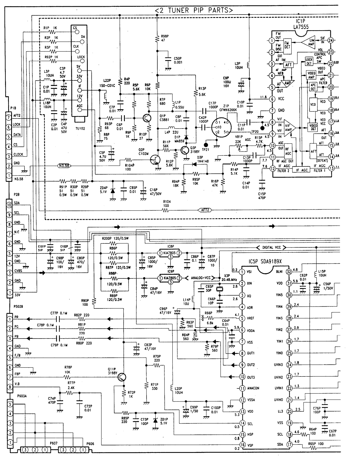 Goldstar wf28a10tm Schematic