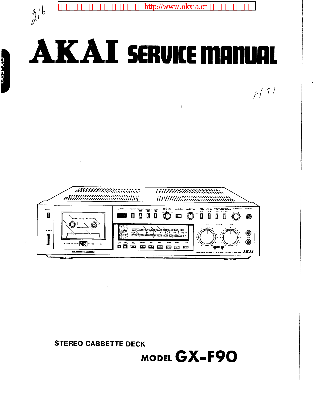 Akai GX-F90 Service Manual