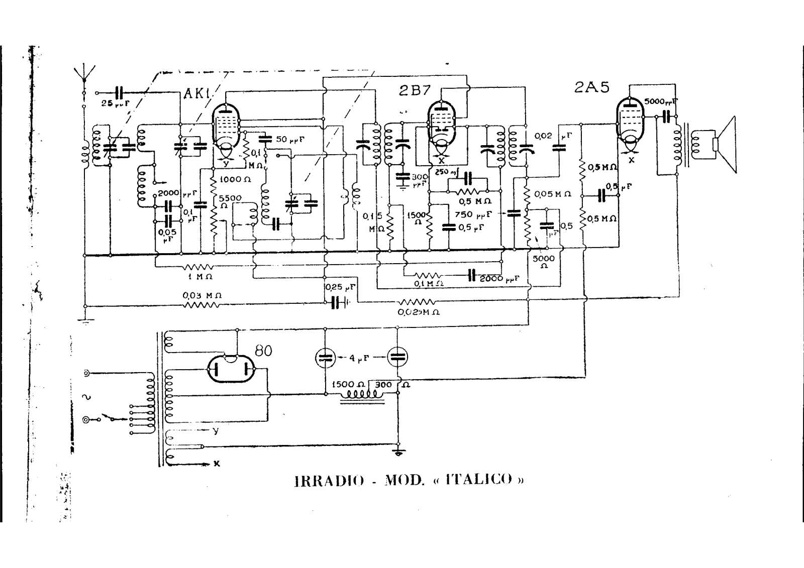 Irradio italico schematic