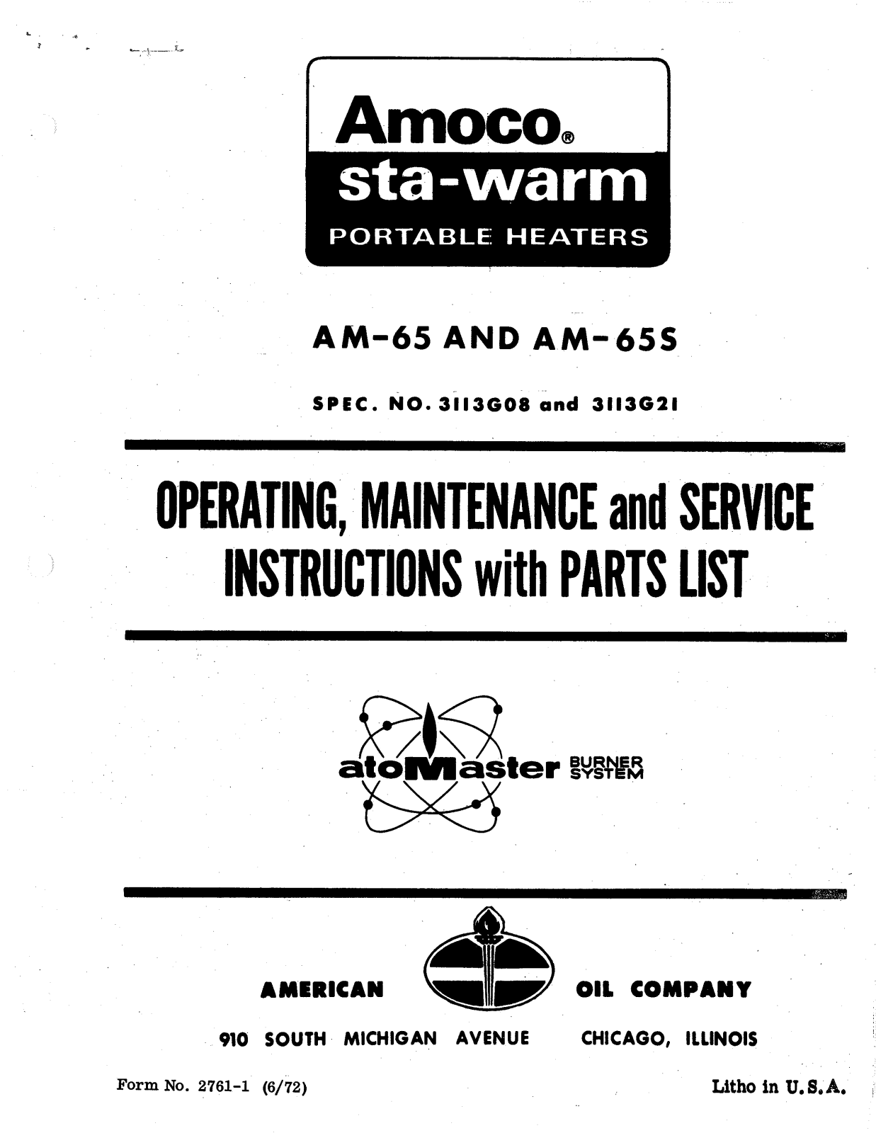 Desa Tech AM65, AM65S Owner's Manual