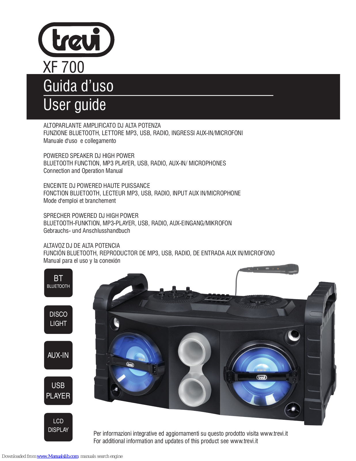 Trevi XF 700 User Manual - ManualMachine.com