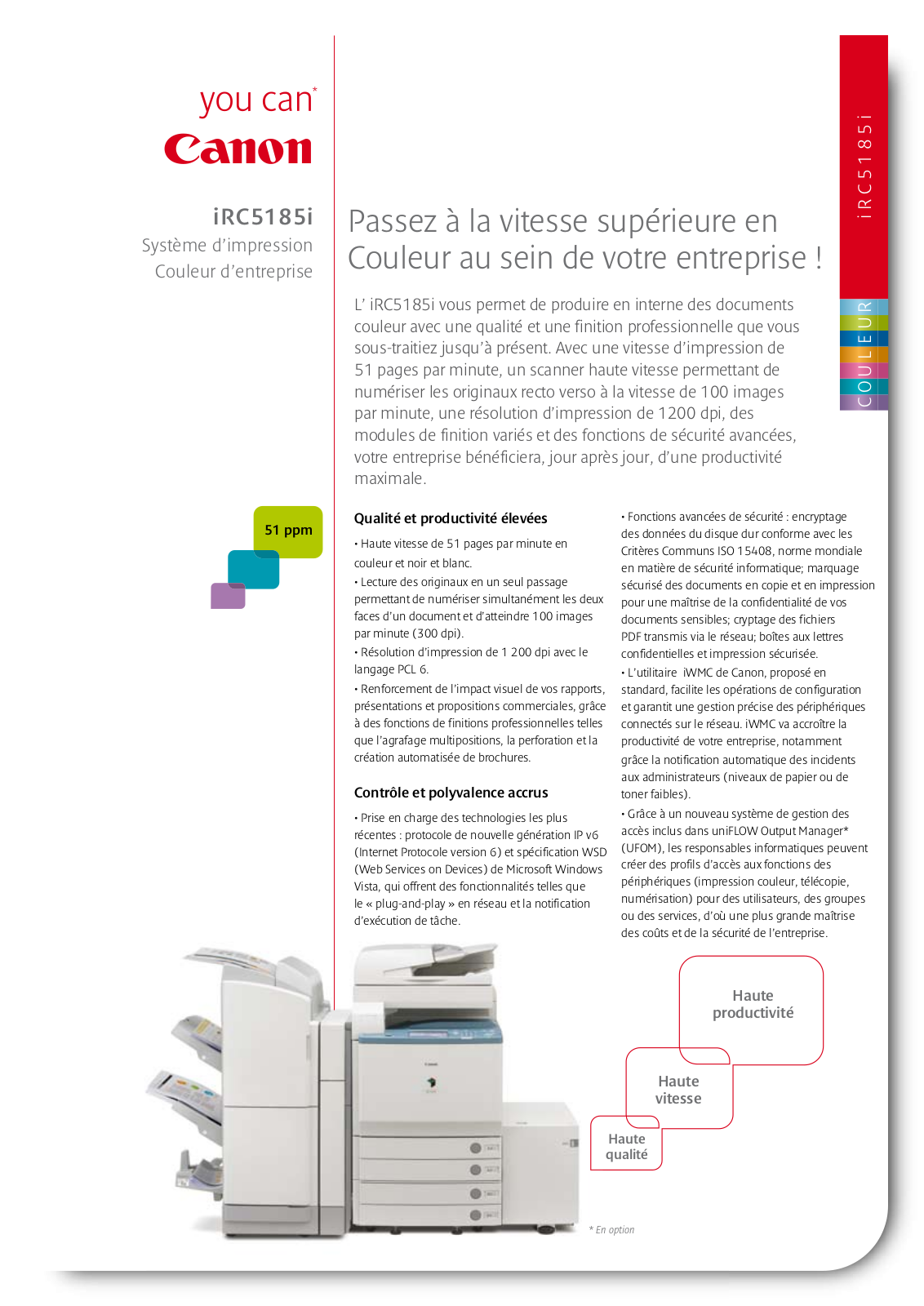 CANON IR C5185I User Manual