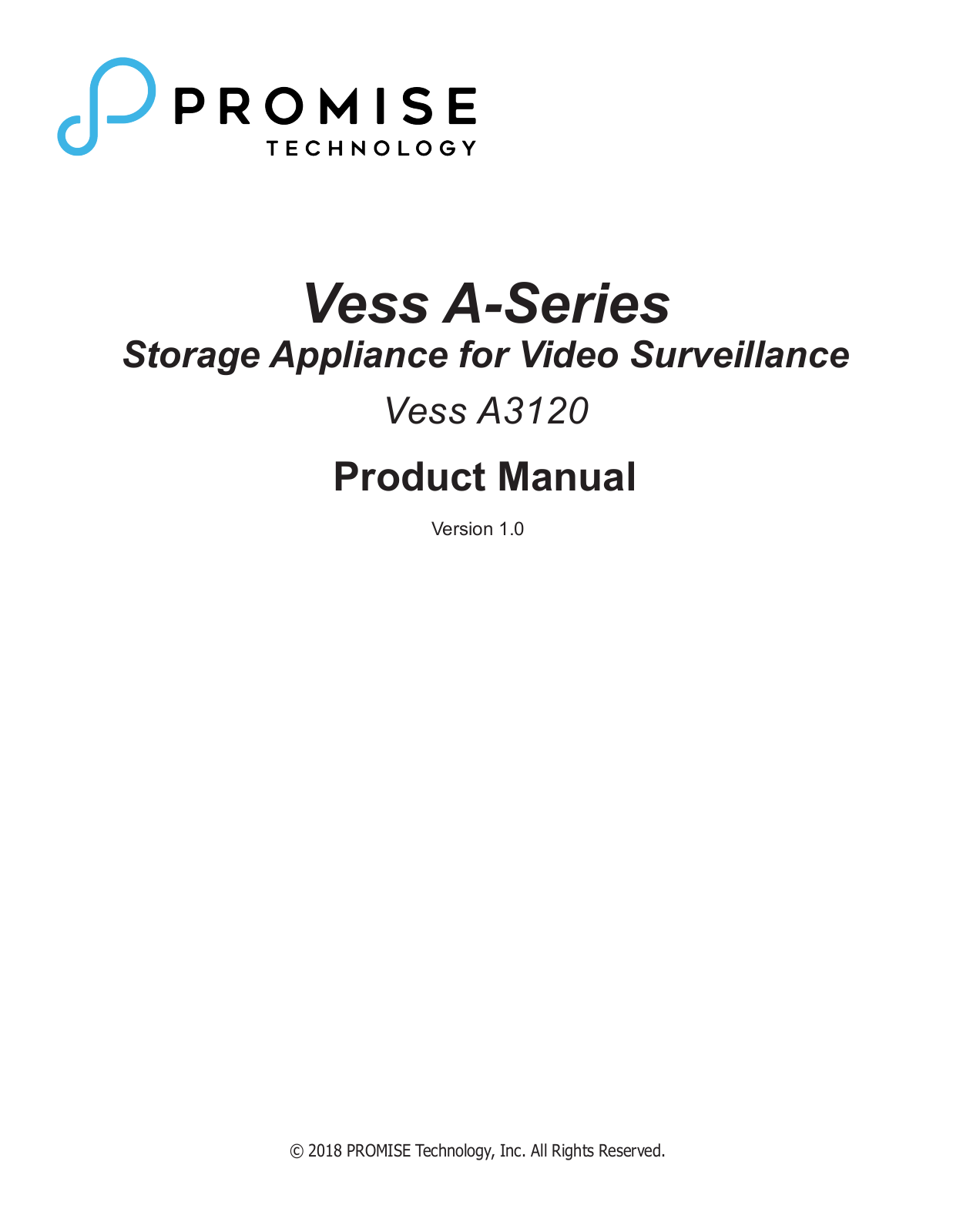 Promise Vess A3120-CV operation manual