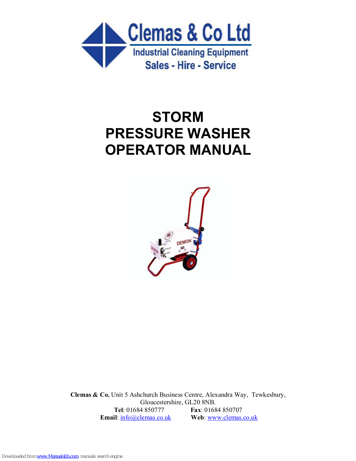 Clemas & Co STORM Operator's Manual