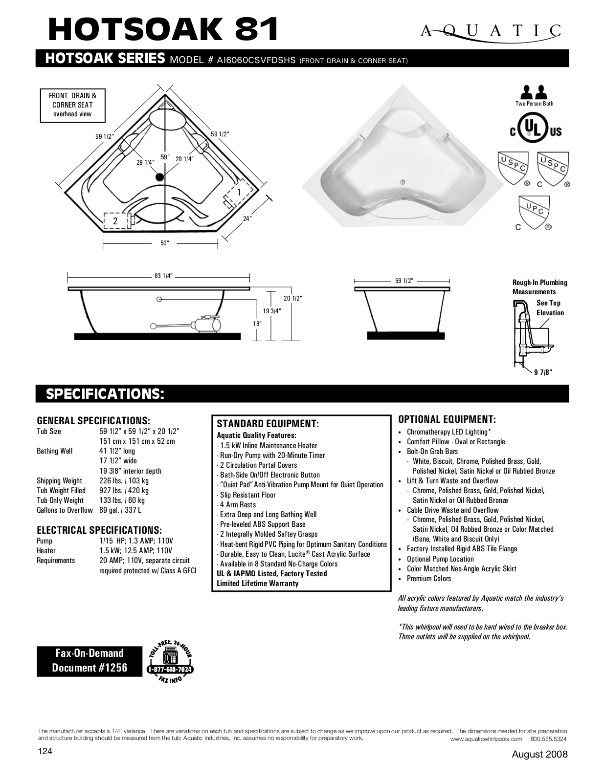 Aquatic ai6060CSvfdShS User Manual