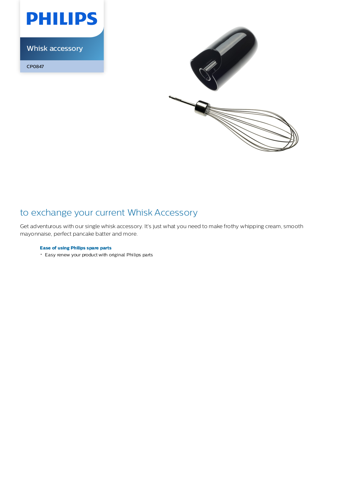 Philips CP0847/01 leaflet - ManualMachine.com
