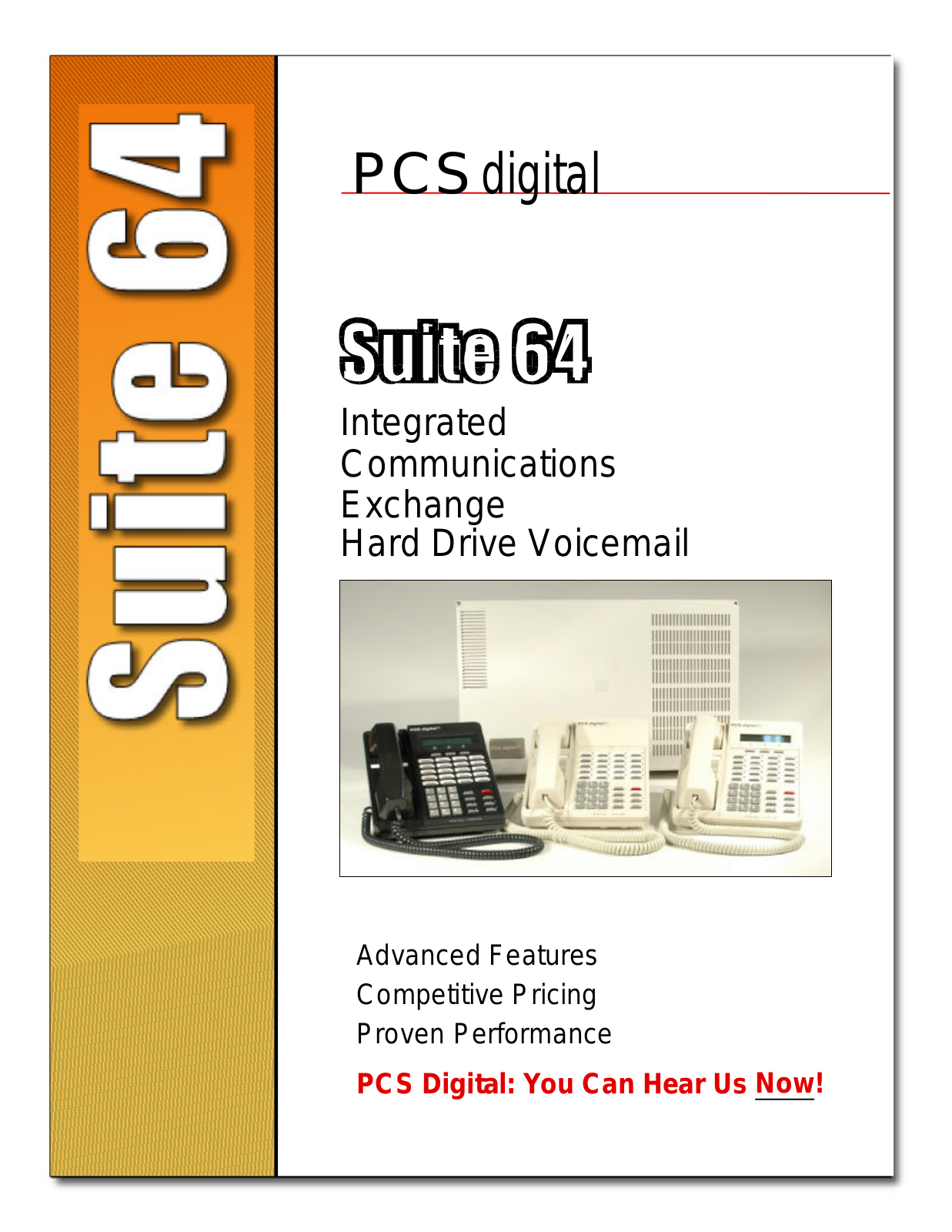 PCS digital Suite 64 Hard Drive Voicemail