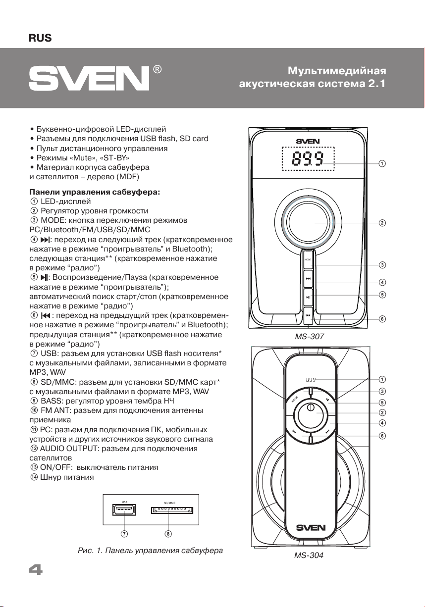 Схема sven ms 307