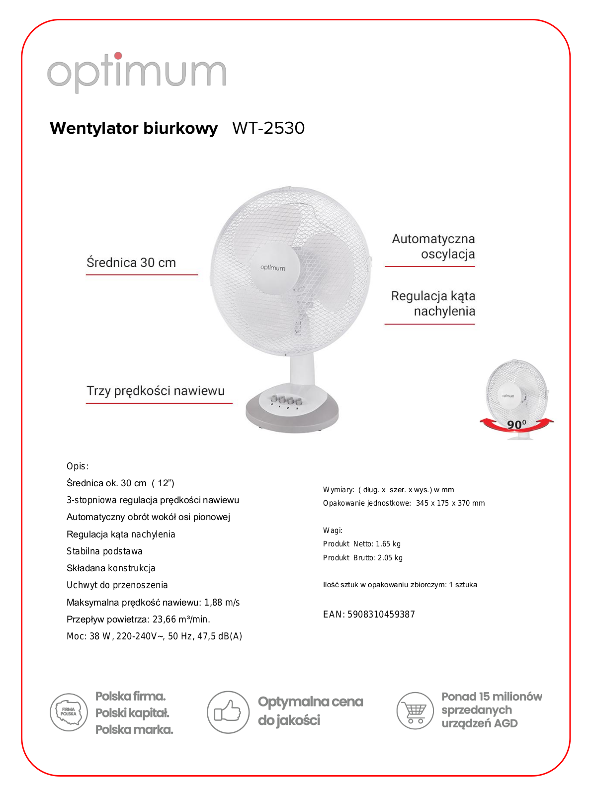OPTIMUM WT-2530 User guide - ManualMachine.com