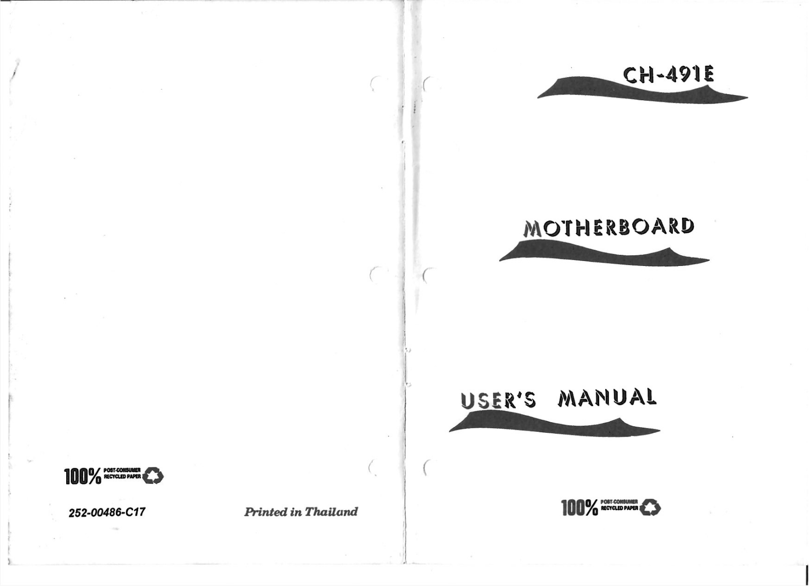 Chicony CH-491E User's Manual - ManualMachine.com