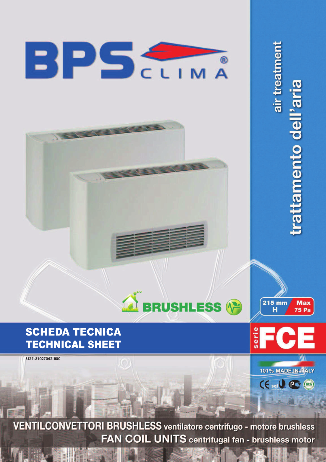BPS Serie FCE SCHEDA TECNICA - ManualMachine.com