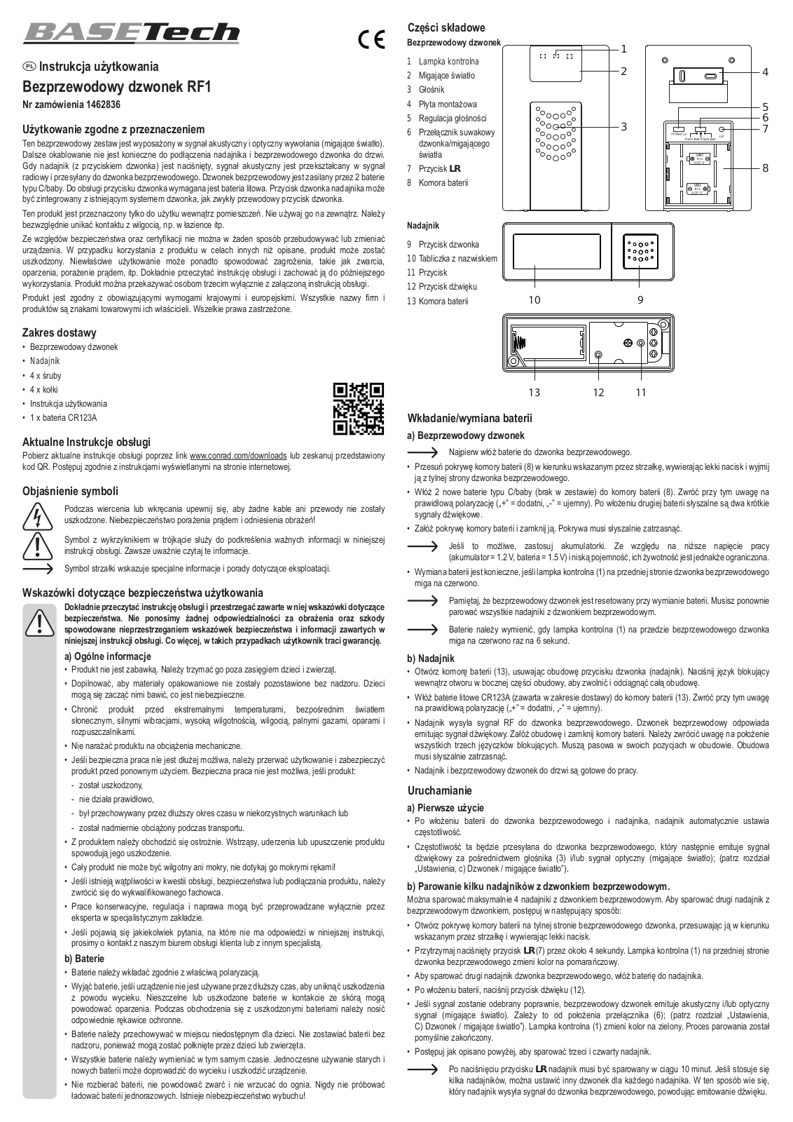 Basetech 1462836 User guide