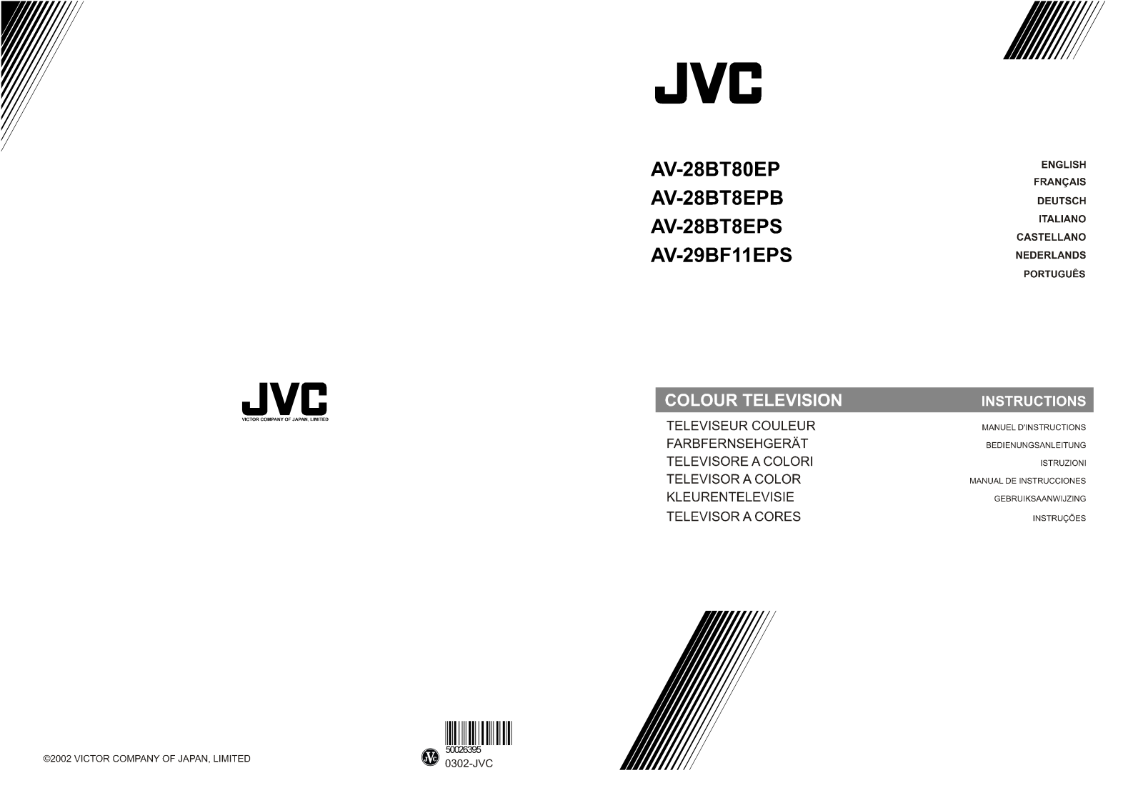 JVC AV-28BT80EP, AV-28BT8EPB, AV-28BT8EPS User Manual