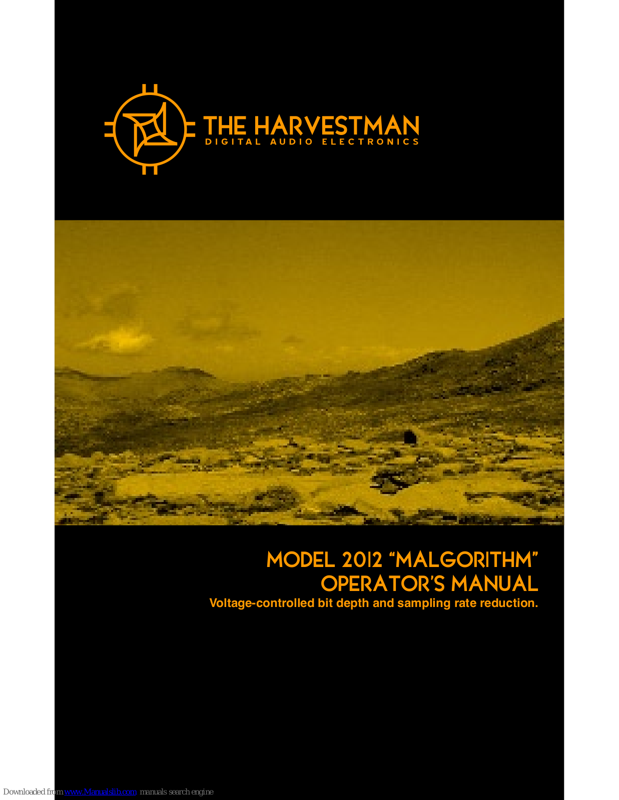 The Harvestman 2012 MALGORITHM Operator's Manual - ManualMachine.com