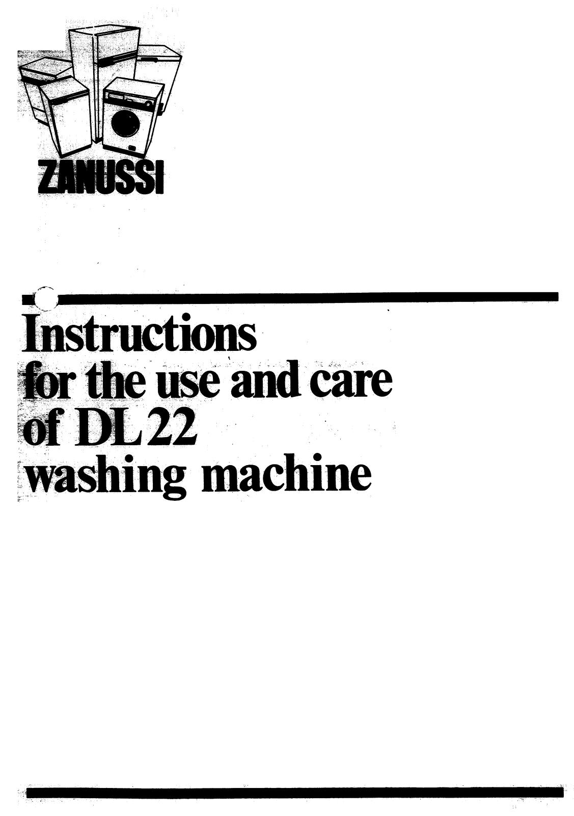 Zanussi DL 22 User Manual