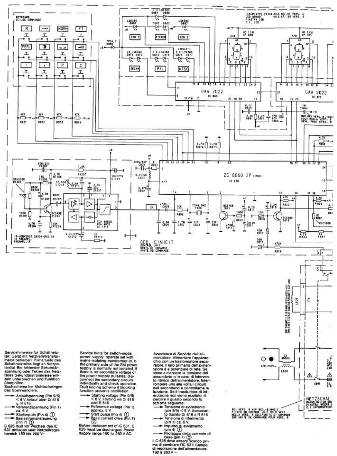 Grundig 13722 Schematic