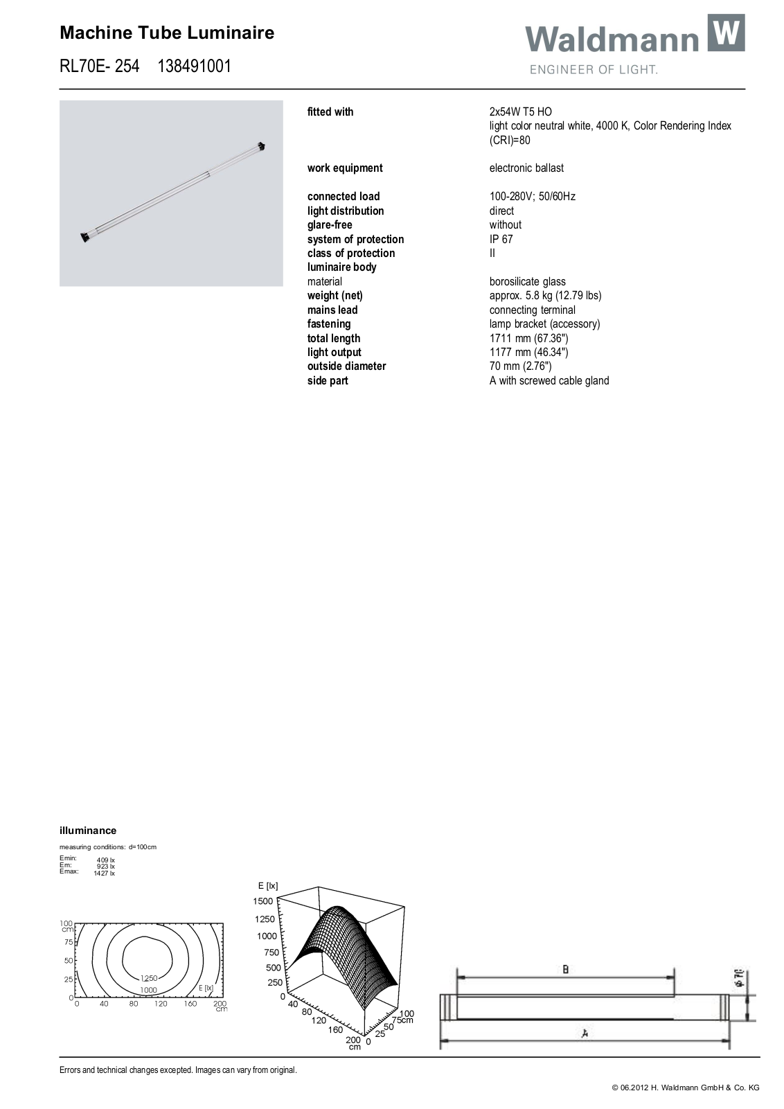 Waldmann 138491001 Information guide