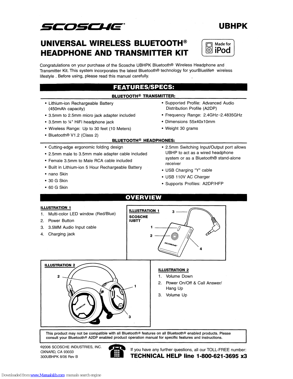 Scosche UBHPK User Manual