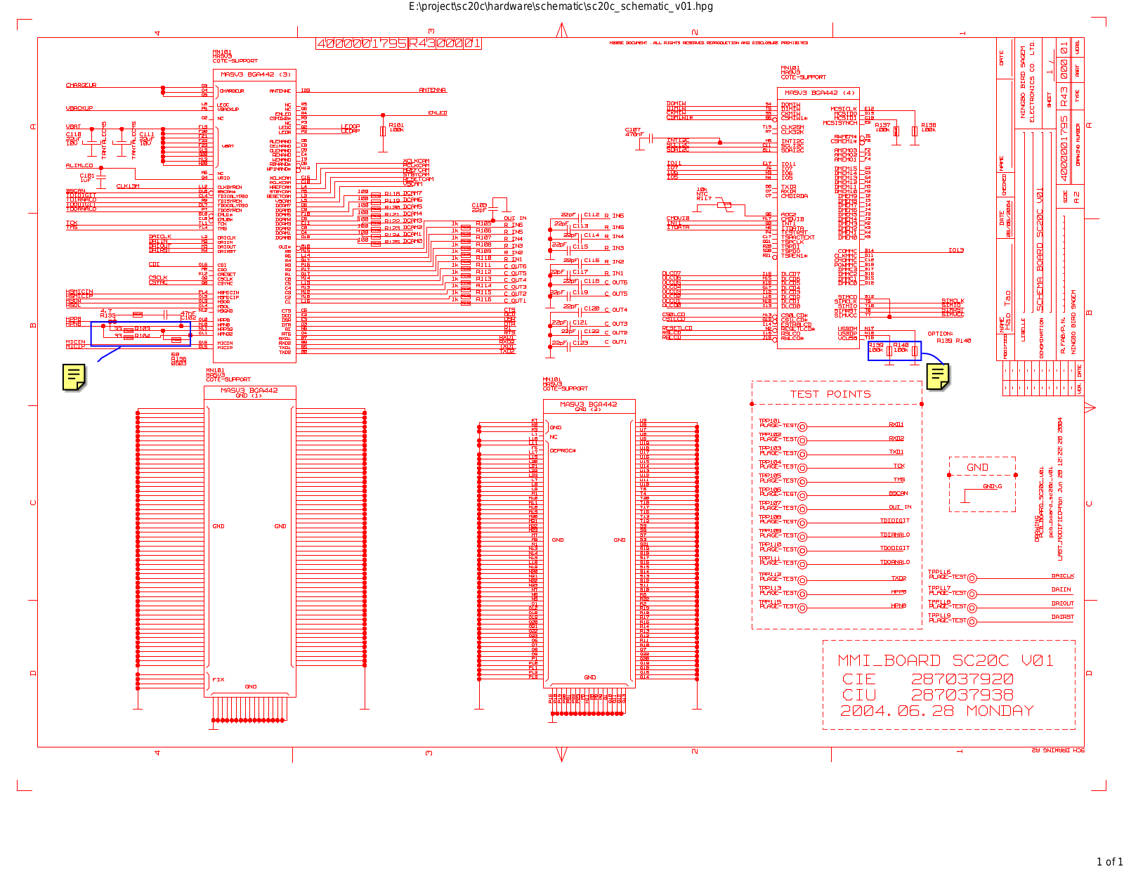 FLY V89 Schematics