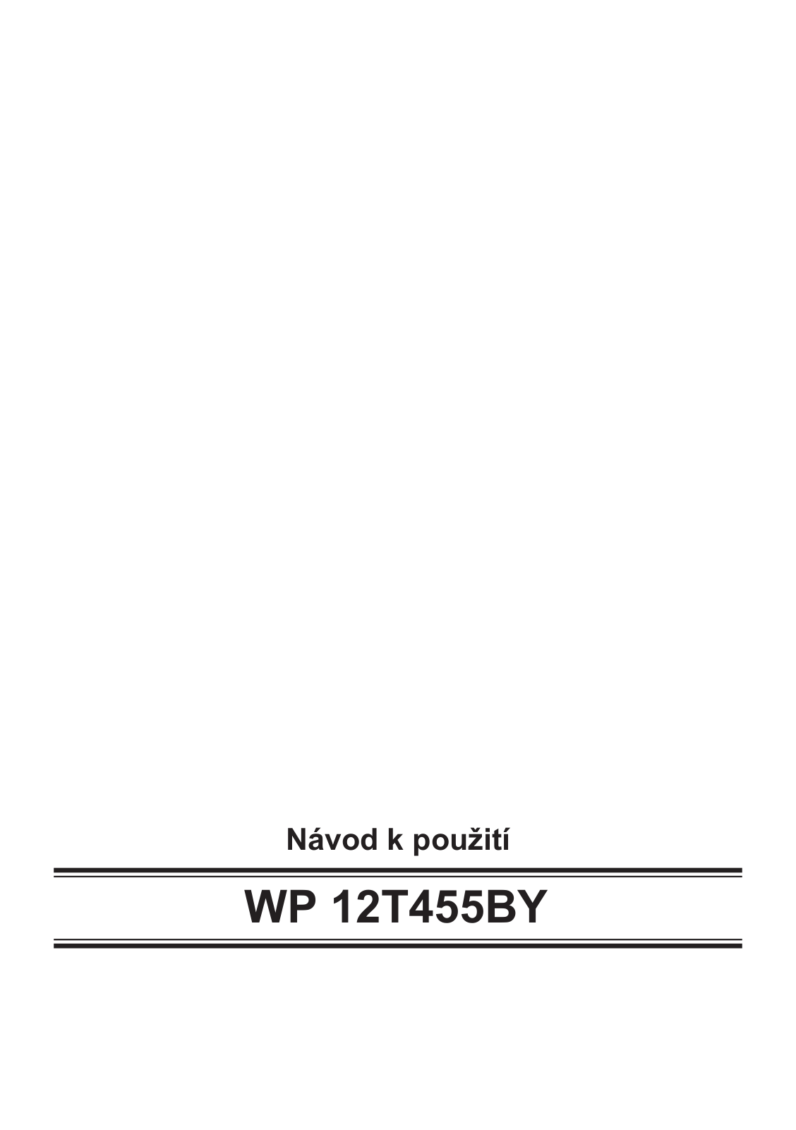 Siemens WP12T455BY User Manual