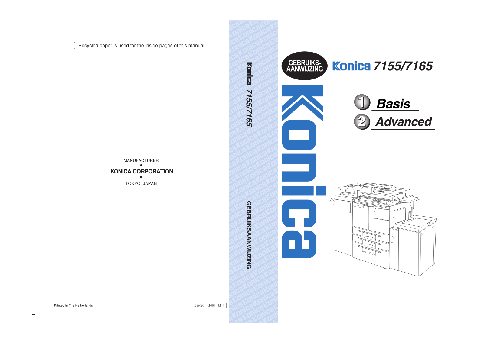 Konica minolta 7165, 7155 User Manual