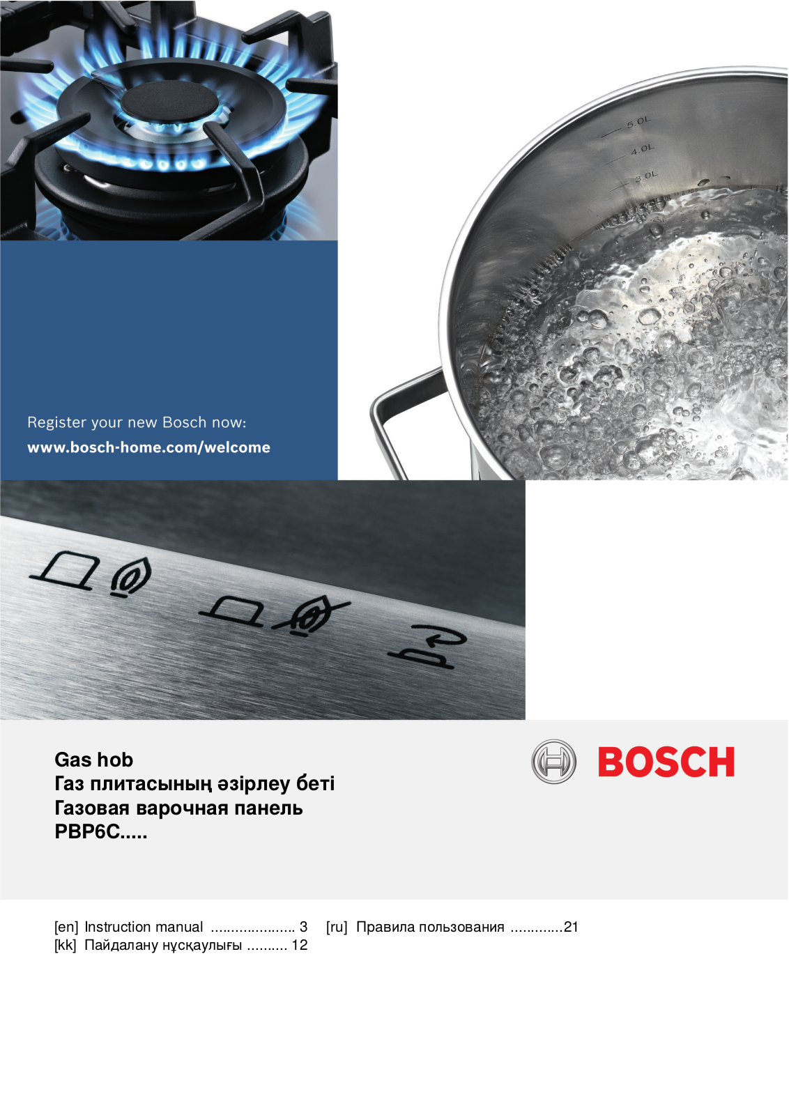 Bosch PBP6C5B80O, PBP6C5B60Q, PBP6C2B80O User manual