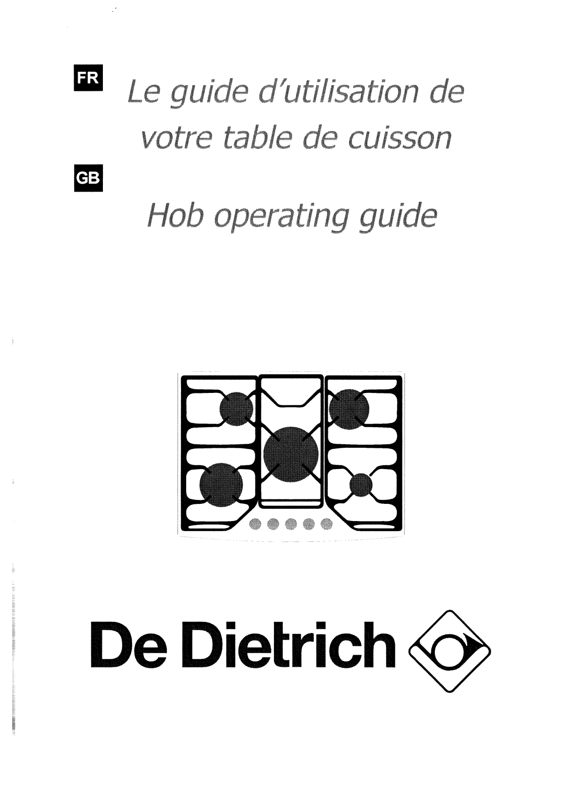 DE DIETRICH DTE372 User Manual