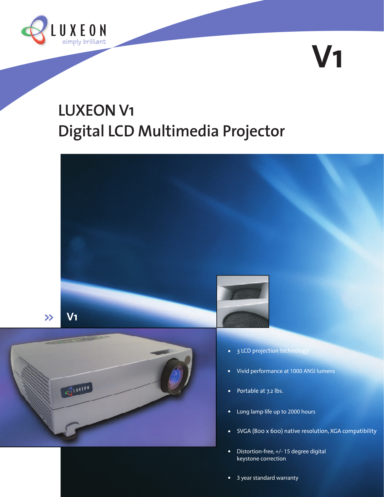 Luxeon V1 Product Sheet