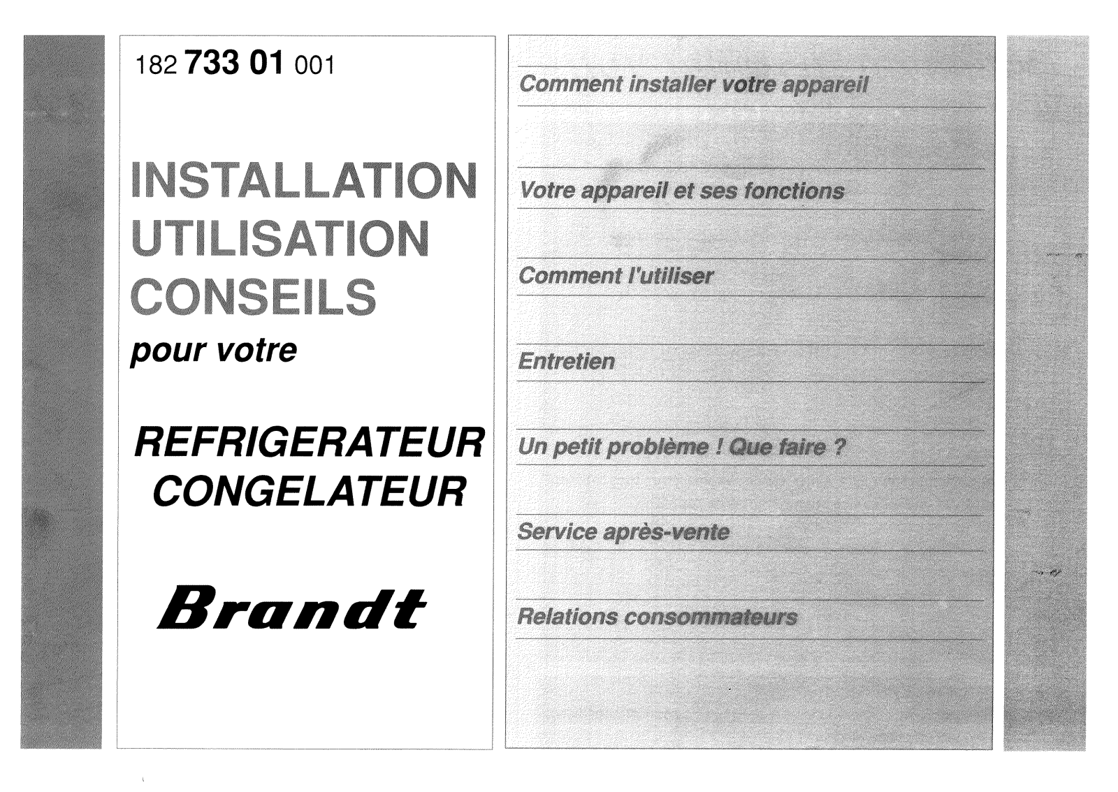 BRANDT DUN1917B User Manual