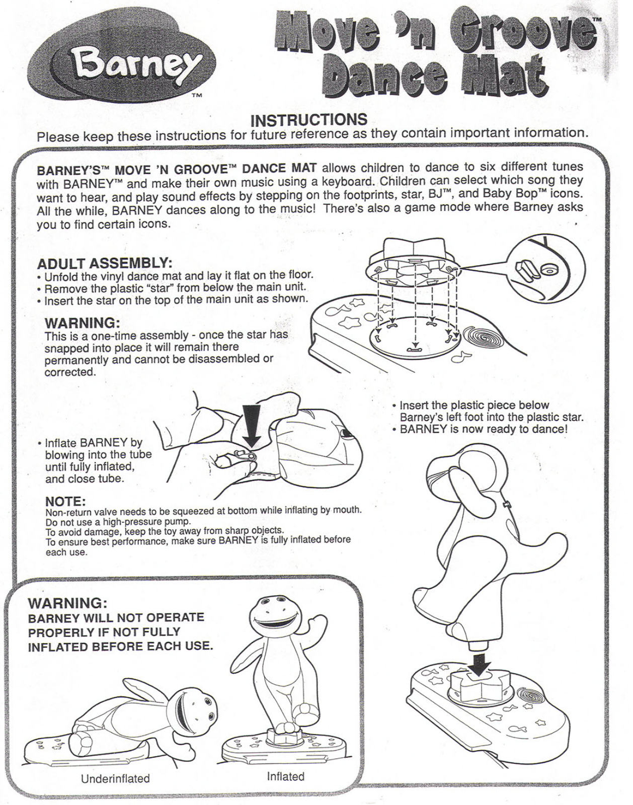 Fisher-Price 94593 Instruction Sheet