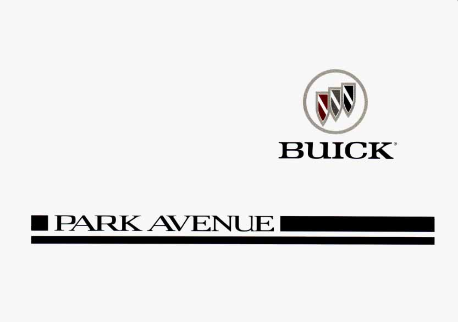 Buick Park Avenue 1996 Owner's Manual