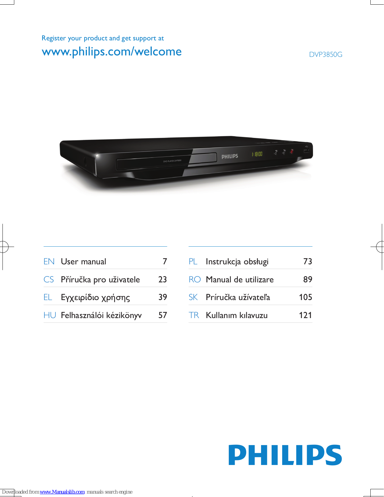 Philips DVP3850G/58 User Manual