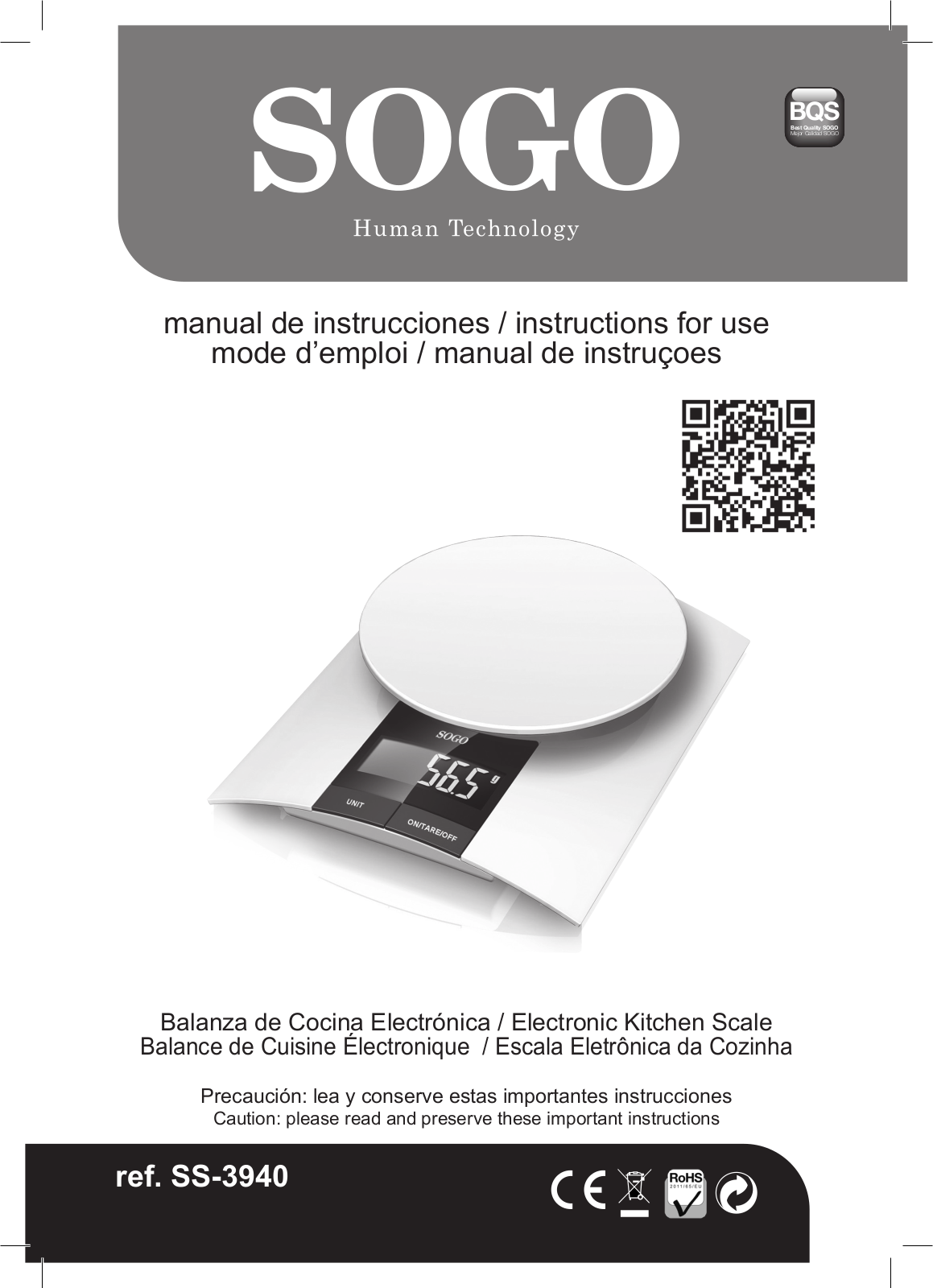 Sogo SS-3940 User guide