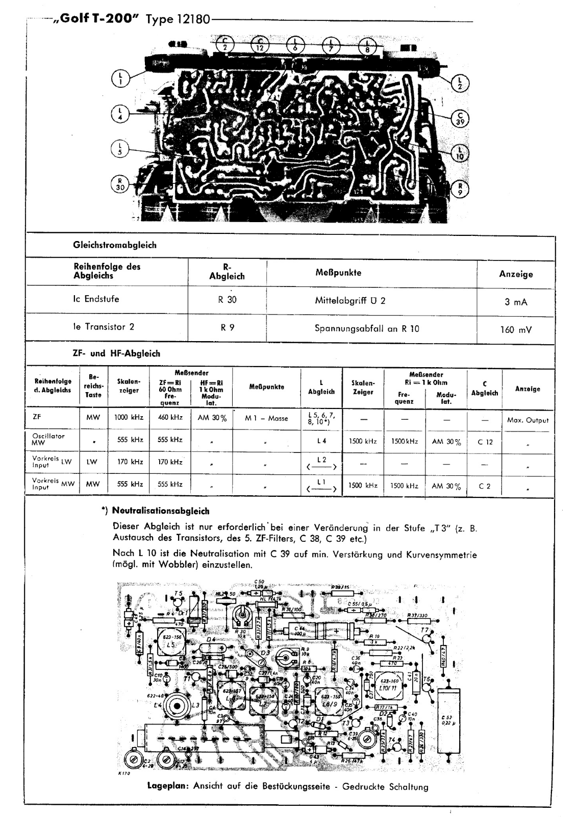 Schaub Lorenz golf t200 schematic