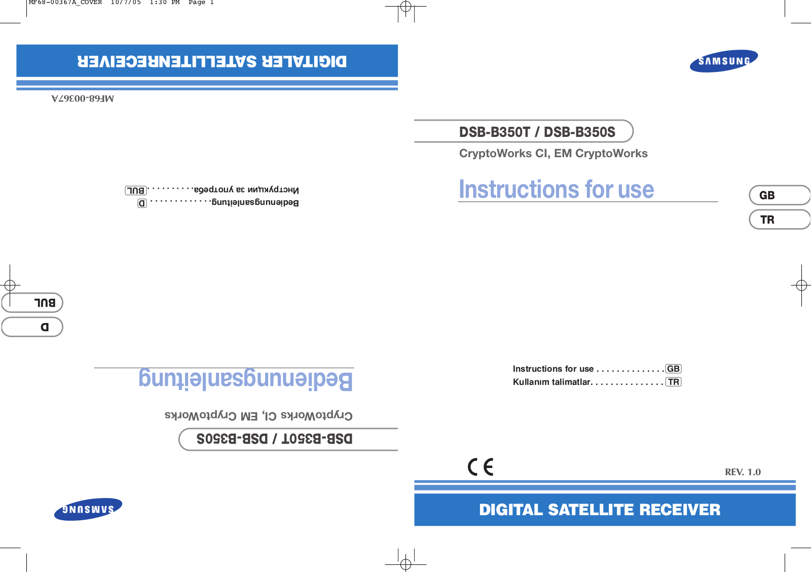 Samsung DSB-B350T, DSB-B350S User Manual